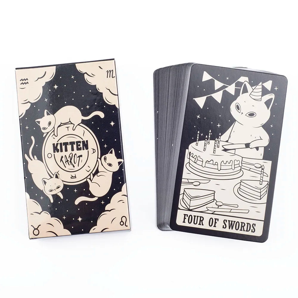 Kitten Tarot Deck – 78 Card Cat-Themed Oracle & Divination Game
