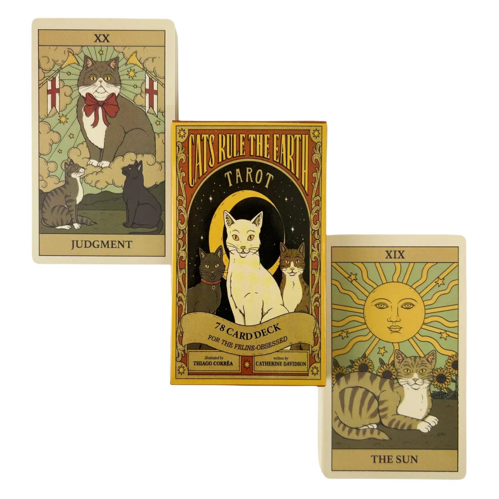 Cats Rule the Earth Tarot – 78-Card Deck for Cat Lovers & Tarot Fans