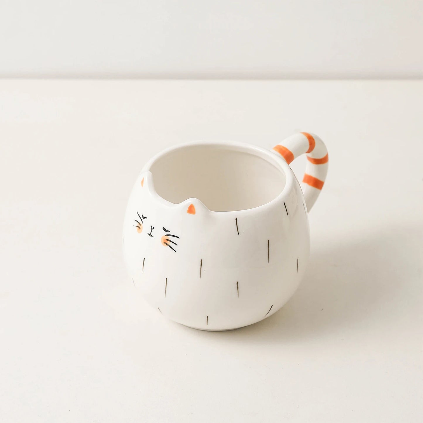 ☕🐱 Cat-Shaped Ceramic Mug – Cute Coffee & Milk Tea Cup