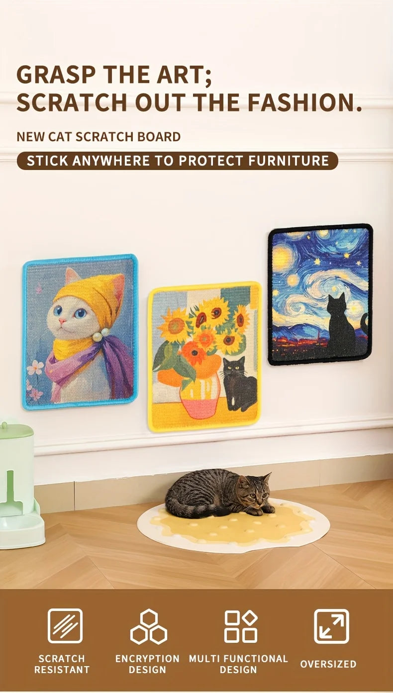 Gallery Cat Wall Scratcher – Turn Your Cat’s Scratches into Art
