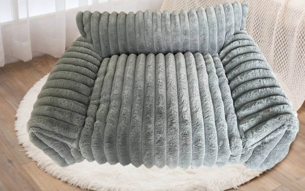 Ultra-Plush Cozy Sofa Bed for Cats & Small Dogs | Removable & Washable | Winter-Warm Milk Velvet Pet Couch